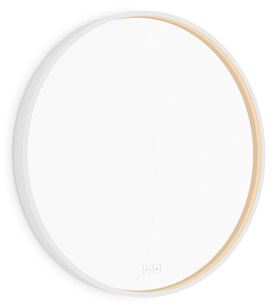 Nimco Biele LED zrkadlo pr. 600 s dvoma dotykovými senzormi - ZPB 31000RVX-05
