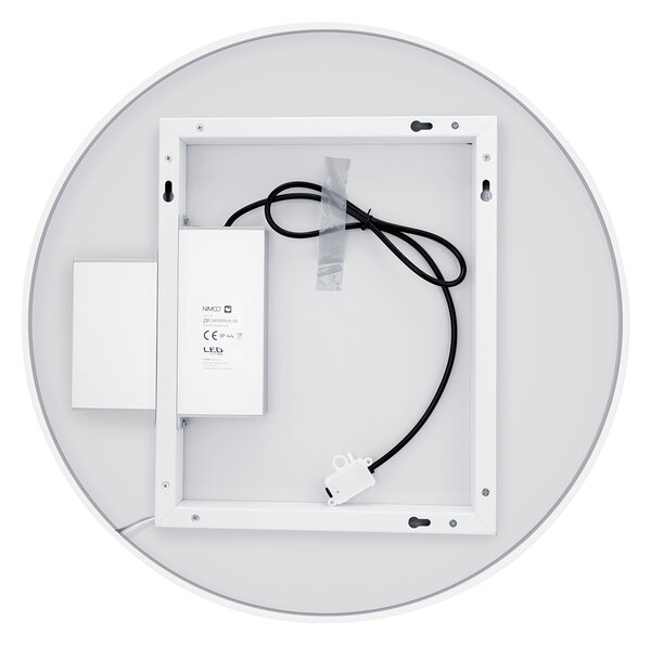 Nimco Biele LED zrkadlo pr. 600 s dvoma dotykovými senzormi - ZPB 31000RVX-05