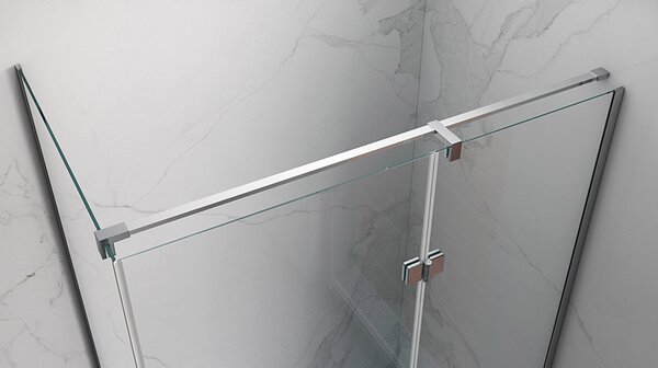 BPS-koupelny Obdĺžnikový sprchovací kút ZES KZ03D 120x100 chróm/transparent - bez vaničky
