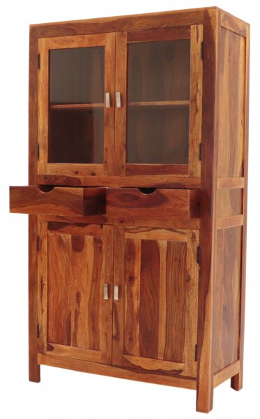 Vitrína Amba 100x180x45 z indického masívu palisander