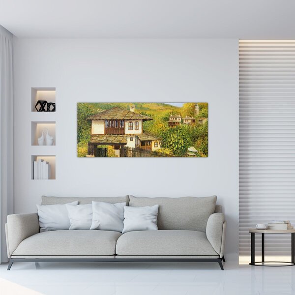 Obraz - Chalúpky v lete (120x50 cm)