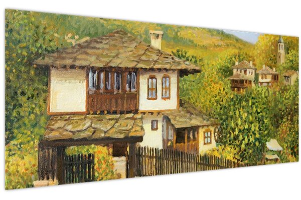 Obraz - Chalúpky v lete (120x50 cm)