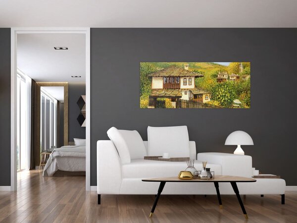 Obraz - Chalúpky v lete (120x50 cm)