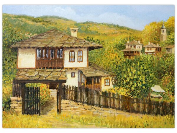 Obraz - Chalúpky v lete (70x50 cm)
