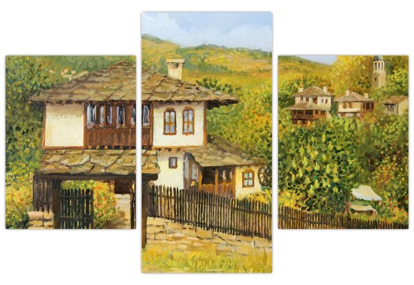 Obraz - Chalúpky v lete (90x60 cm)
