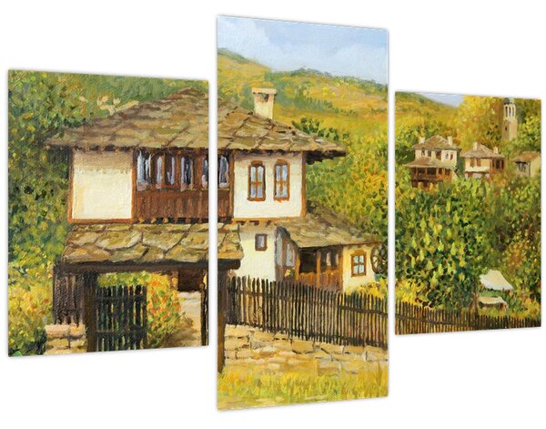 Obraz - Chalúpky v lete (90x60 cm)