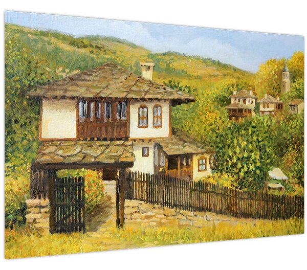 Obraz - Chalúpky v lete (90x60 cm)