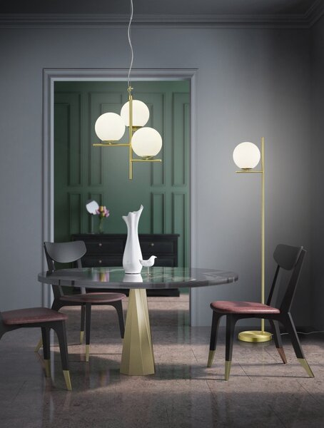 Trio 402000108 stojaca lampa Pure 1x28W | E14