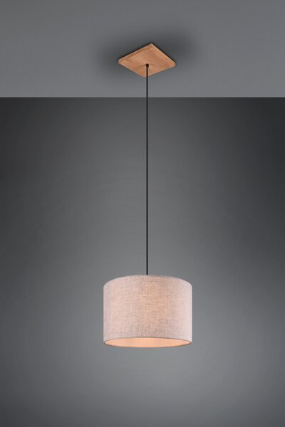 Trio 302100130 závesné stropné svietidlo Elmau 1x60W | E27 | IP20 - antický nikel s bielou