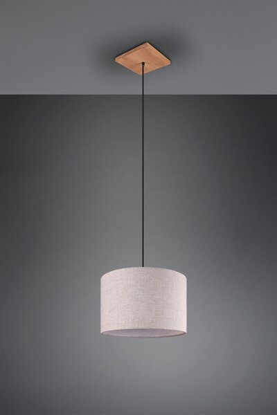 Trio 302100130 závesné stropné svietidlo Elmau 1x60W | E27 | IP20 - antický nikel s bielou