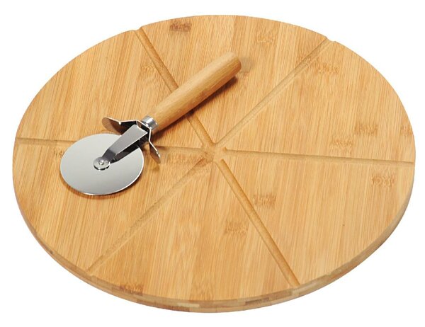 Doska na krájanie a servírovanie pizze + krájač Amanda, (fi) 32 cm