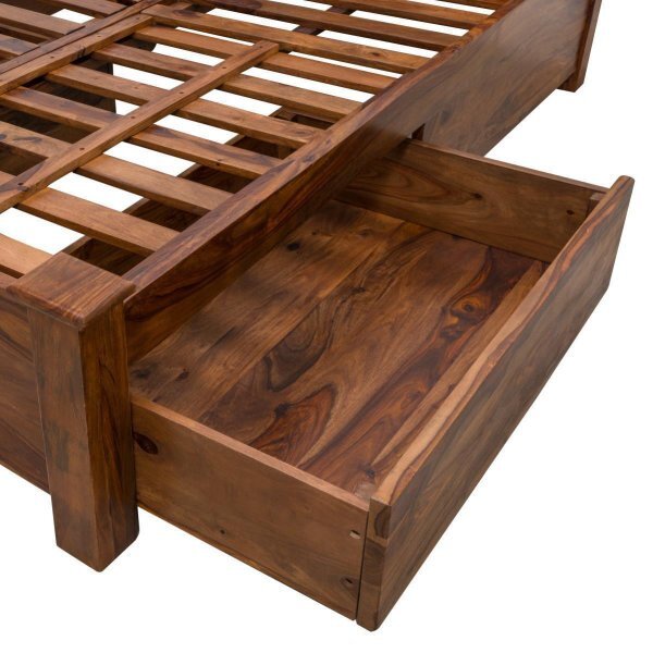 Posteľ Rami 180x200 indický masív palisander