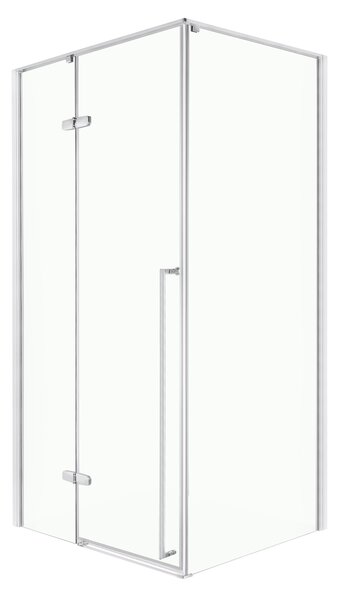 Novoterm Obdĺžnikový sprchový kút NV-Long 80x90 chróm/transparent - bez vaničky