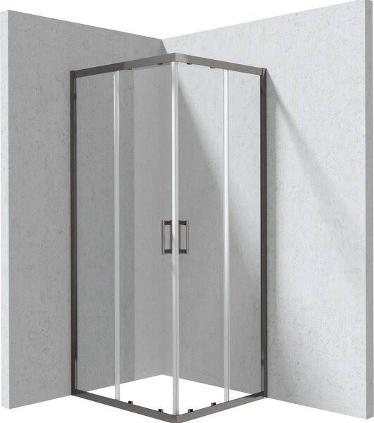 Deante Obdĺžnikový sprchovací kút Funkia 80x90 cm - KYC D089P, titán - bez vaničky