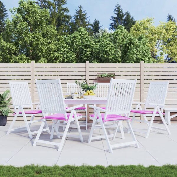 Podložky na záhradné stoličky 4 ks ružové 40x40x3 cm látka