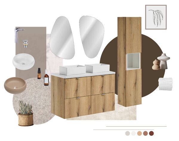 Comad Nábytková horná doska Nova 140/40 cm, dub coast evoke