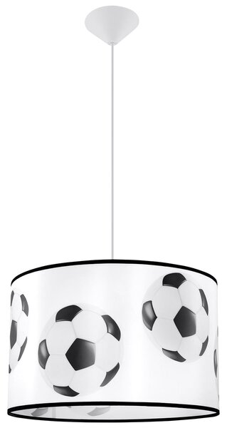 Detské závesné svietidlo Ball A, 1x plastové tienidlo so vzorom, (fi 40cm)