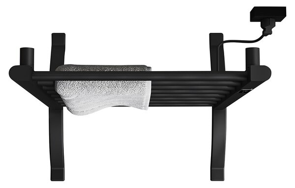BPS-koupelny Elektrický kúpeľňový radiátor TAAL BL 200W, 50x91 cm, čierny