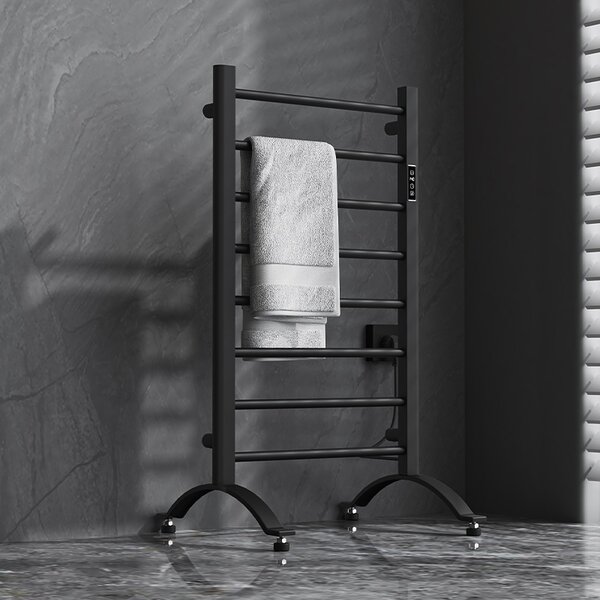 BPS-koupelny Elektrický kúpeľňový radiátor TAAL BL 200W, 50x91 cm, čierny