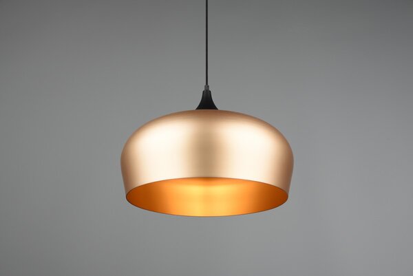 Trio 310890108 závesné stropné svietidlo Chiron 1x40W | E27 - nastaviteľná výška, mosadz