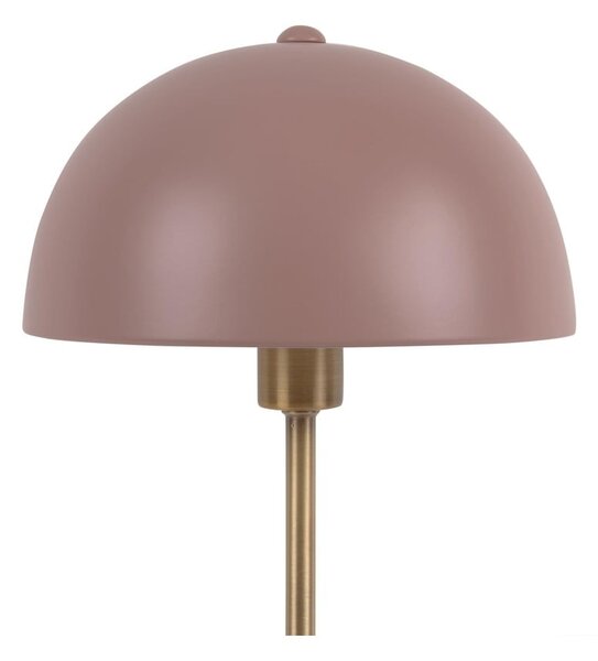 Ružová stolová lampa s detailmi v zlatej farbe Leitmotiv Bonnet