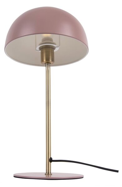 Ružová stolová lampa s detailmi v zlatej farbe Leitmotiv Bonnet