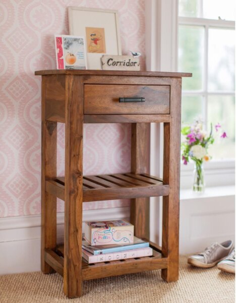 Odkladací stolík Rami 50x80x35 indický masív palisander