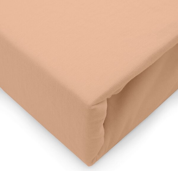 JERSEY PRESTIERADLO 90X200 CM, VÝŠKA 30 CM SVETLORUŽOVÉ