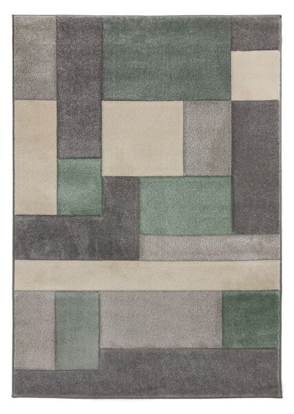 Zeleno-sivý koberec Flair Rugs Cosmos, 120 x 170 cm