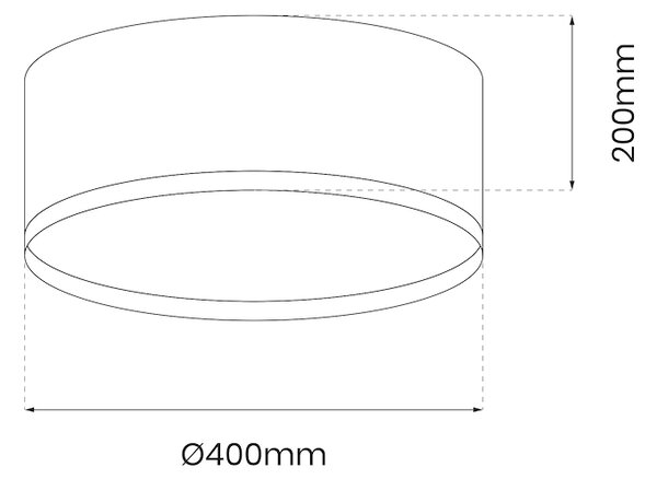 Stropné LED svietidlo Rondo, 1x LED 18w, 4000k, b/g