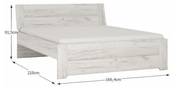 Posteľový rám Angel Typ 92 160 - biela / craft