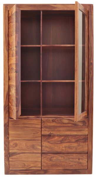 Vitrína Tina 100x190x45 indický masív palisander