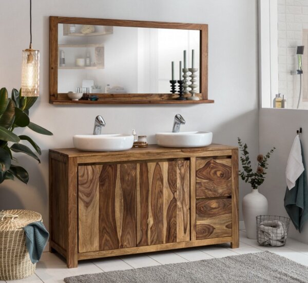 Skrinka pod umývadlo Gani 130x70x45 z indického masívu palisander