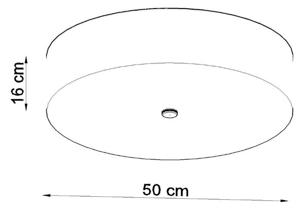 Stropné svietidlo Skala, 1x čierne textilné tienidlo, (biele sklo), (fi 50 cm)
