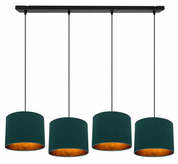 Závesné svietidlo Shade, 4x textilné tienidlo (mix 6 farieb), g