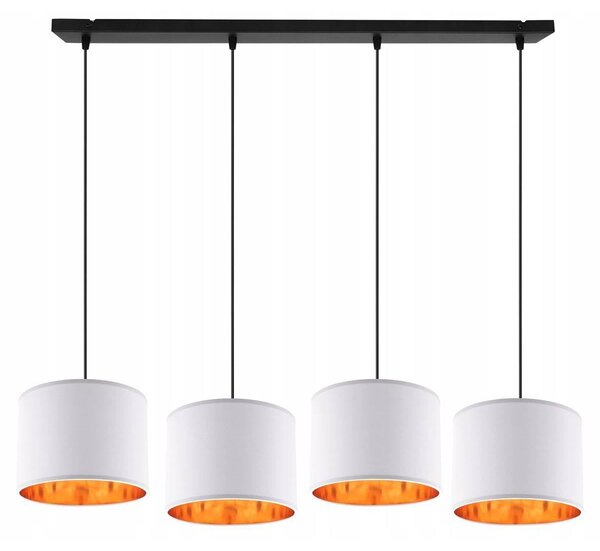 Závesné svietidlo Shade, 4x textilné tienidlo (mix 6 farieb), g