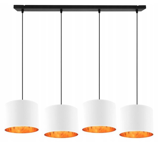 Závesné svietidlo Shade, 4x textilné tienidlo (mix 6 farieb), g