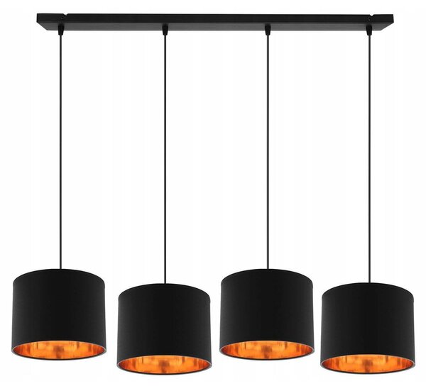 Závesné svietidlo Shade, 4x textilné tienidlo (mix 6 farieb), g