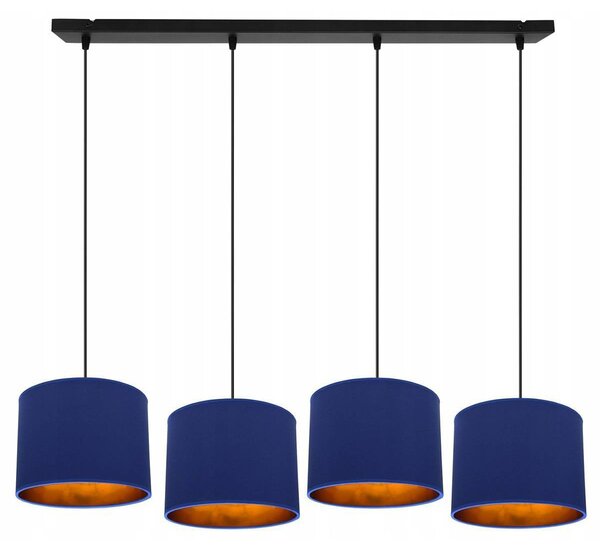 Závesné svietidlo Shade, 4x textilné tienidlo (mix 6 farieb), g