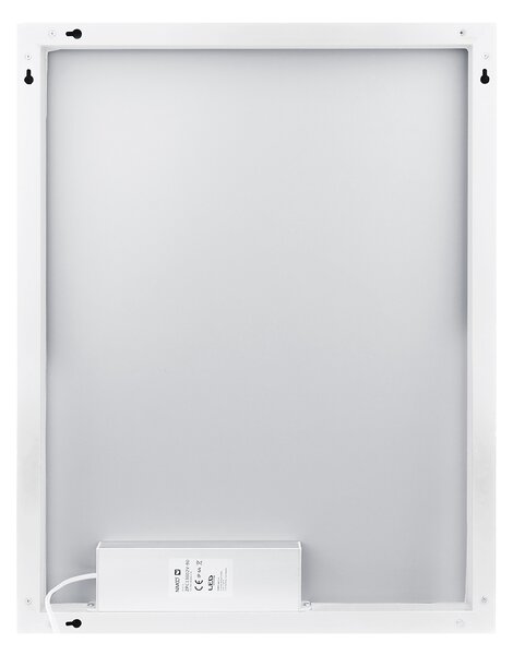 Nimco Biele LED zrkadlo 800x700 s dvoma dotykovými senzormi - ZPB 13003VX-05