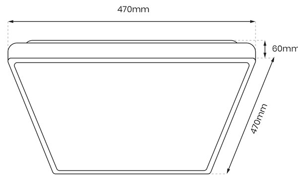 Stropné LED svietidlo Fabio, 1x LED 35w, 4000k, b