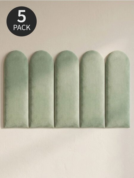 Sinsay - Čalúnené nástenné panely 5 pack - bledozelená