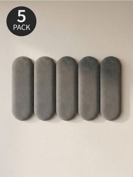 Sinsay - Čalúnené nástenné panely 5 pack - svetlošedá