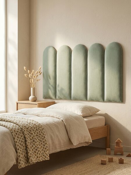 Sinsay - Čalúnené nástenné panely 5 pack - bledozelená