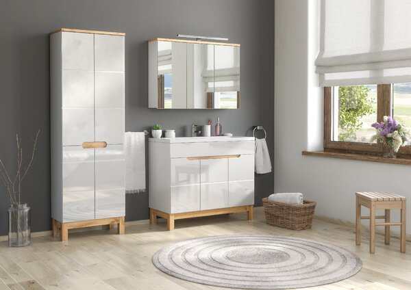 Comad Nábytkové keramické umývadlo UM-8070 SPIRIT 120, 121x46 cm, biela lesklá