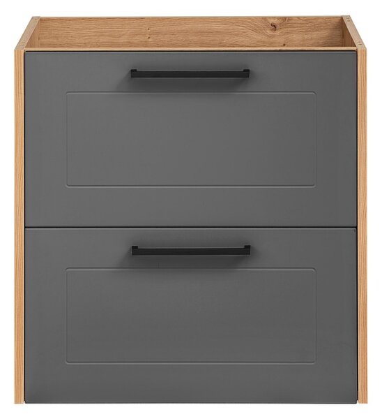 Comad Kúpeľňová skrinka pod umývadlo Madera Grey 60 grafit/dub artisan