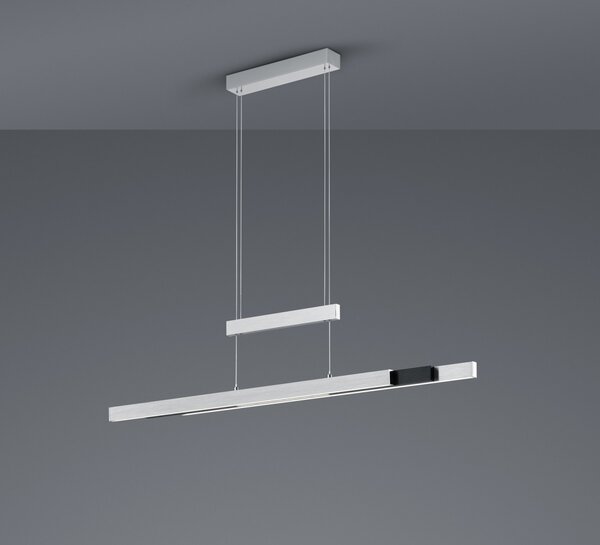 Trio 375310505 LED závesné stropné svietidlo Trajan 1x45W | 5300lm | 2700-5000K - nastaviteľná výška a šírka, funkcia 4level touch, hliník