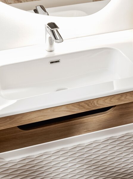 Comad Kúpeľňová skrinka pod umývadlo Ocean Beige 90 béžová/dub olejovaný