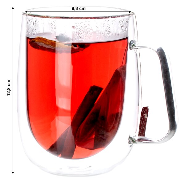 KONDELA Termo pohár na čaj, kakao, mlieko, set 2 ks, 480 ml, HOTCOLDER TYP 26