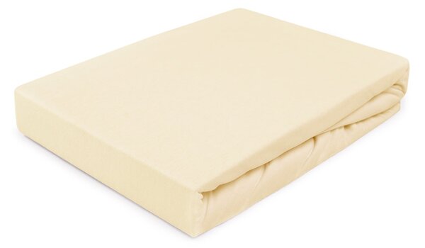 DETSKÉ JERSEY PRESTIERADLO 019 60X120 CM KRÉMOVÉ